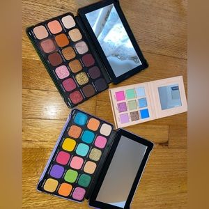 3 bundle Revolution Friends eyeshadow pallets sets